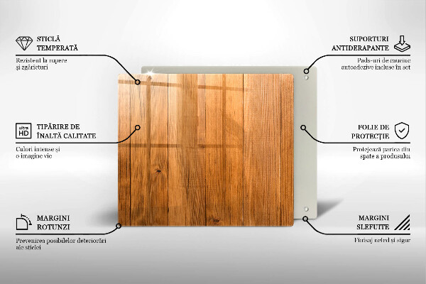 Tagliere in vetro temperato Tavole di legno