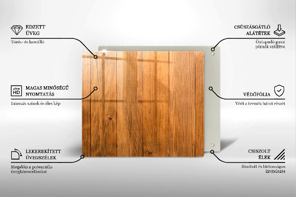 Tagliere in vetro temperato Tavole di legno
