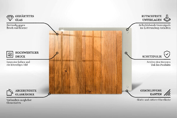 Tagliere in vetro temperato Tavole di legno