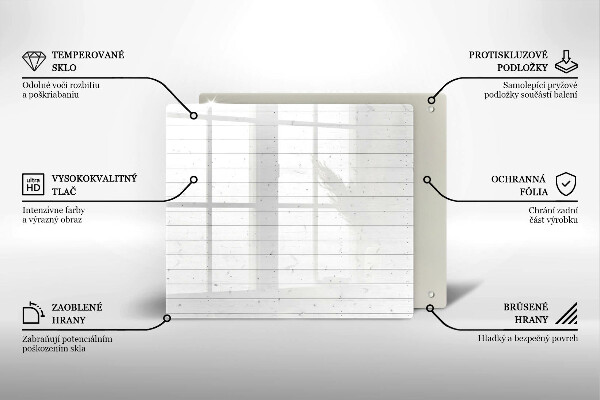 Tagliere in vetro temperato Tavole luminose moderne