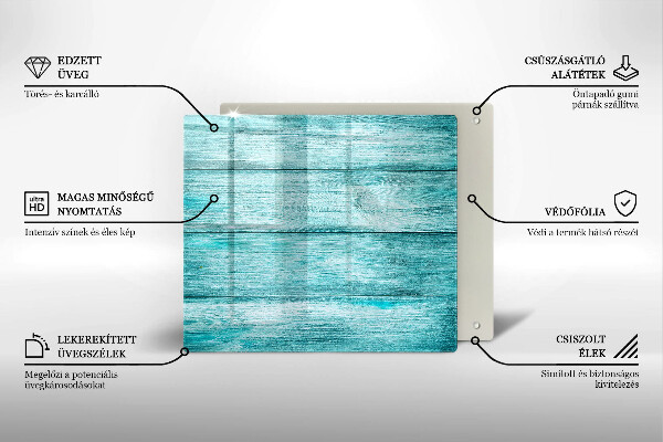 Tagliere in vetro temperato Tavole in legno d'epoca