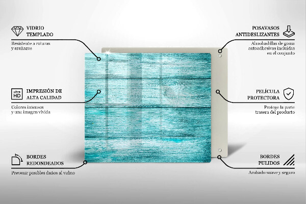 Tagliere in vetro temperato Tavole in legno d'epoca