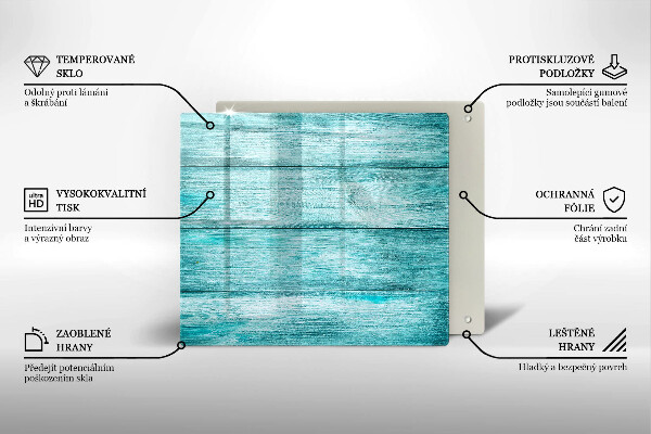 Tagliere in vetro temperato Tavole in legno d'epoca