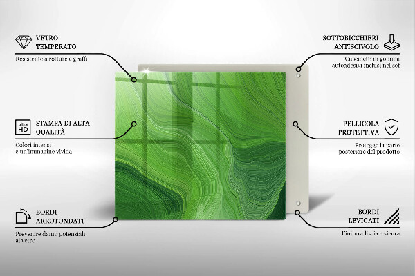 Tagliere in vetro temperato Trama astratta