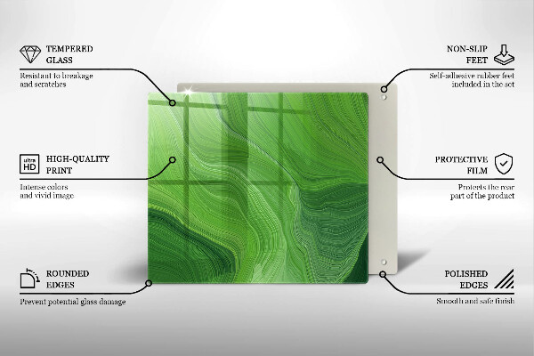 Tagliere in vetro temperato Trama astratta