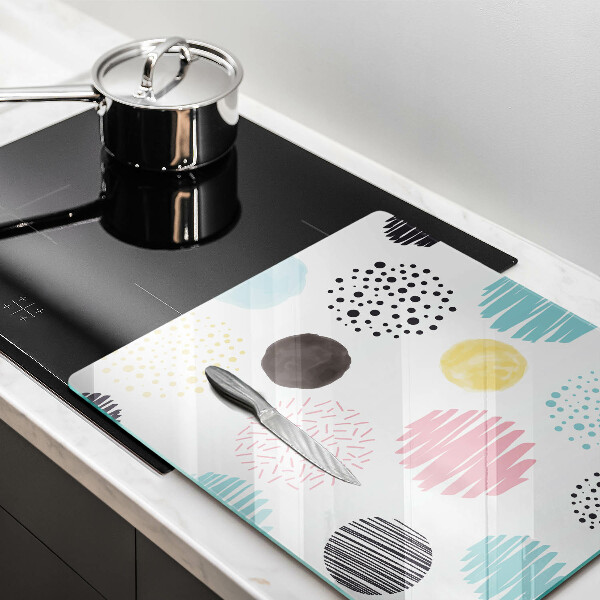 Tagliere in vetro temperato Forme dipinte