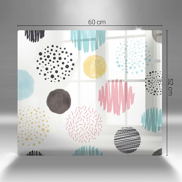 Tagliere in vetro temperato Forme dipinte