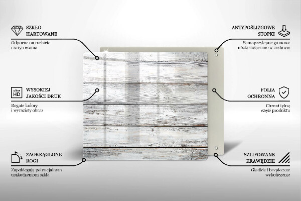 Tagliere in vetro temperato Tavole di legno luminose