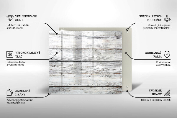 Tagliere in vetro temperato Tavole di legno luminose