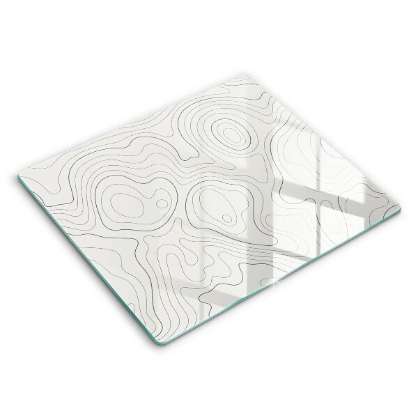 Tagliere in vetro temperato Progettazione di linee artistiche