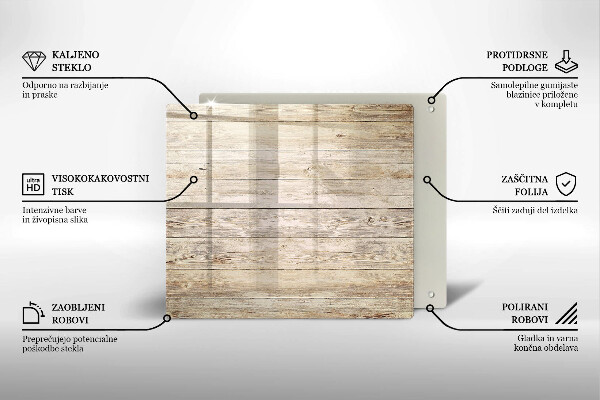 Tagliere in vetro temperato Tavole di legno