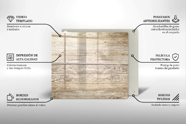 Tagliere in vetro temperato Tavole di legno