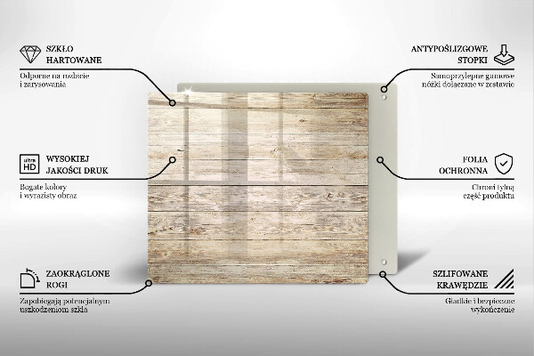 Tagliere in vetro temperato Tavole di legno