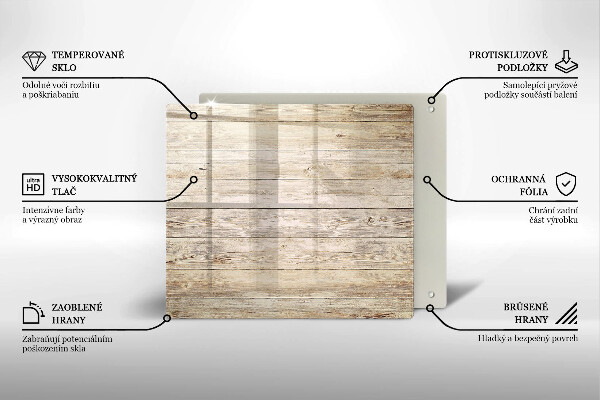 Tagliere in vetro temperato Tavole di legno