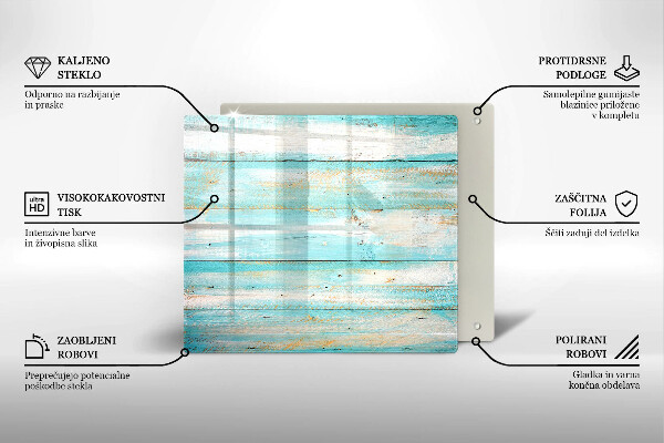 Tagliere in vetro temperato Tavole in legno d'epoca