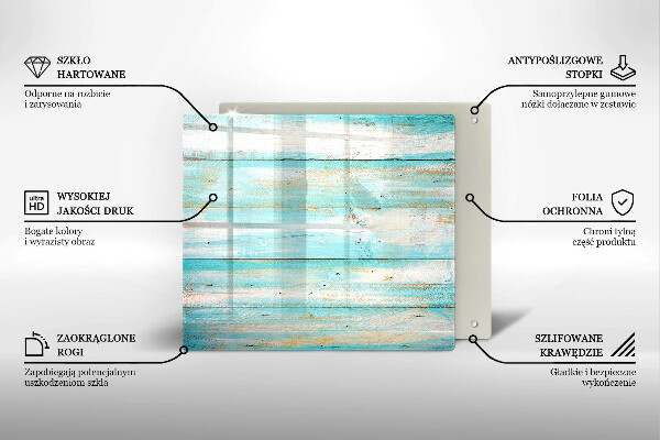 Tagliere in vetro temperato Tavole in legno d'epoca