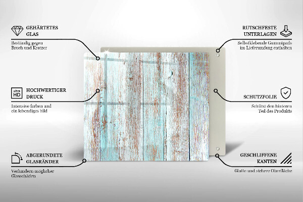 Tagliere in vetro temperato Vecchie tavole d'epoca