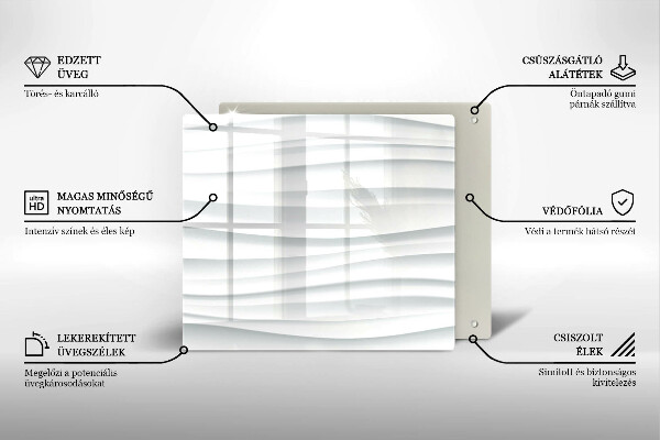 Tagliere in vetro temperato Struttura moderna