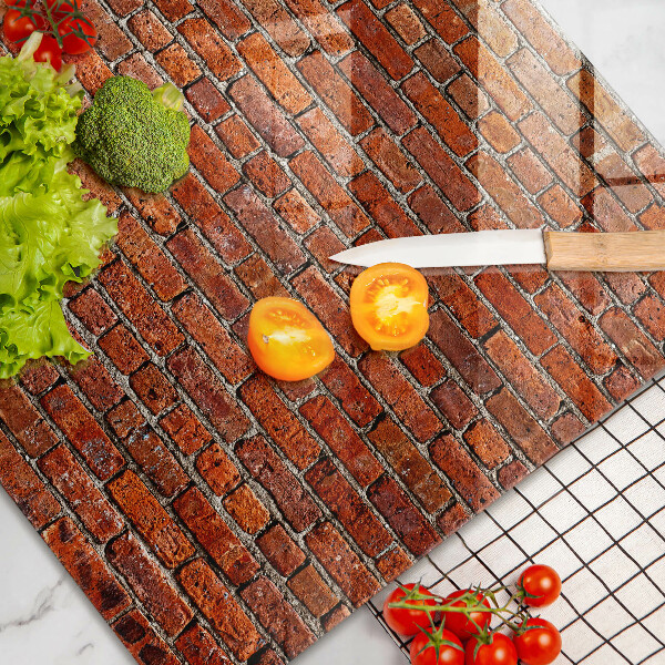 Tagliere in vetro temperato Muro di muro di mattoni