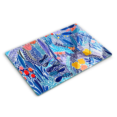 Tagliere in vetro Prato dipinto