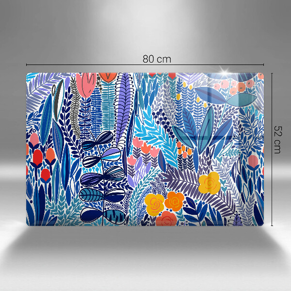 Tagliere in vetro Prato dipinto