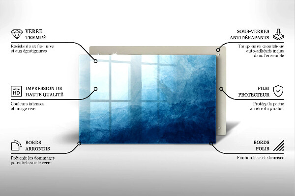 Tagliere in vetro temperato Sfondo astratto