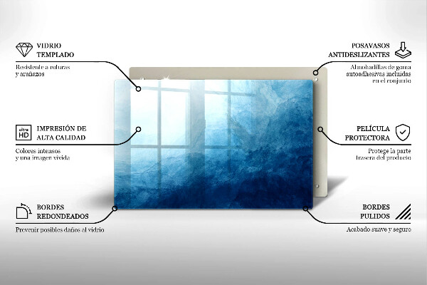 Tagliere in vetro temperato Sfondo astratto