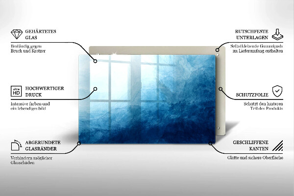 Tagliere in vetro temperato Sfondo astratto
