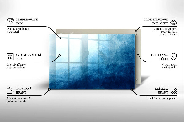 Tagliere in vetro temperato Sfondo astratto