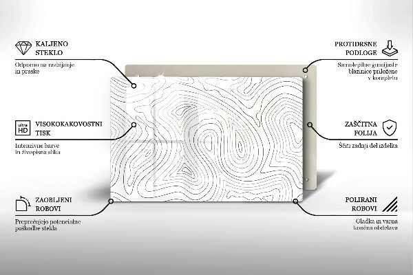 Tagliere in vetro temperato Forme astratte