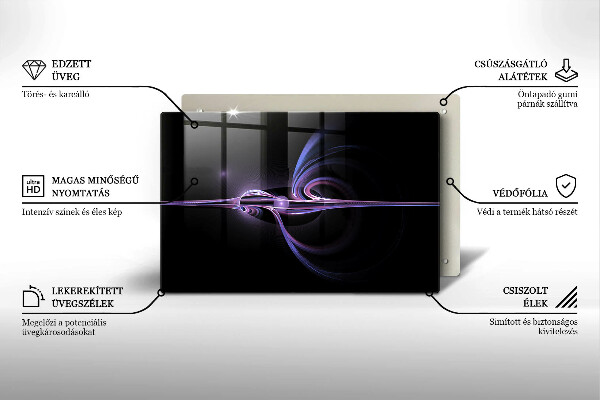 Tagliere in vetro temperato Astrazione moderna