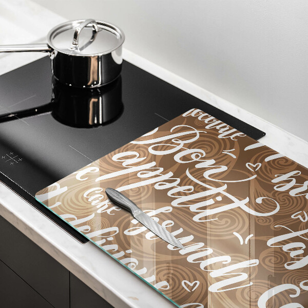 Tagliere in vetro temperato Sottotitoli Bon appetit