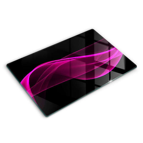 Tagliere in vetro Astrazione rosa