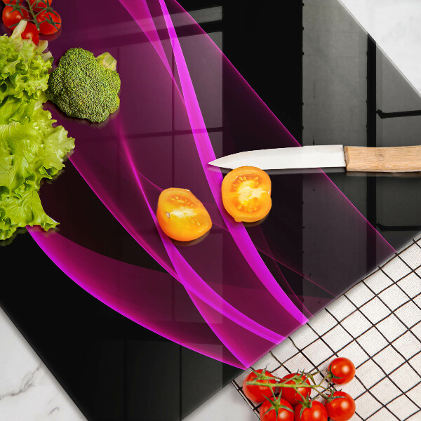 Tagliere in vetro Astrazione rosa