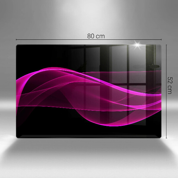 Tagliere in vetro Astrazione rosa