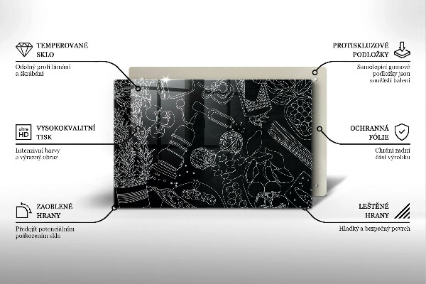 Tagliere in vetro temperato Accessori per la cucina