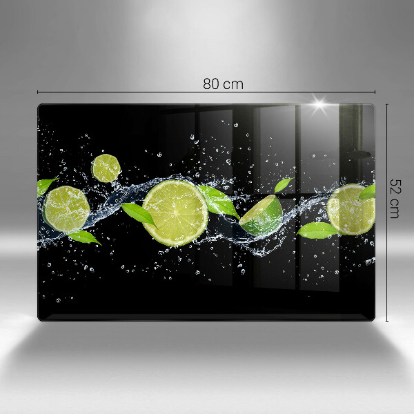 Tagliere in vetro temperato Acqua di menta e lime