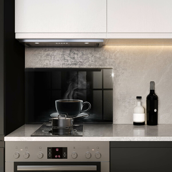 Tagliere in vetro Tazza di caffè calda