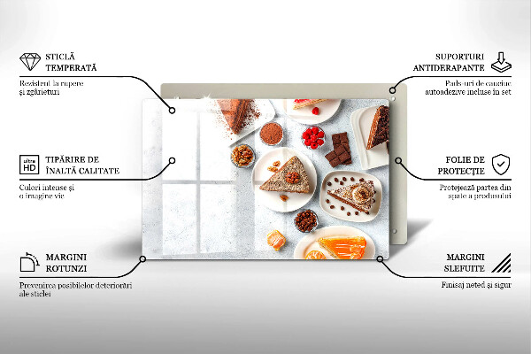 Tagliere in vetro La dolcezza della torta