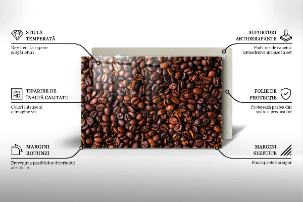 Tagliere in vetro Chicchi di caffè