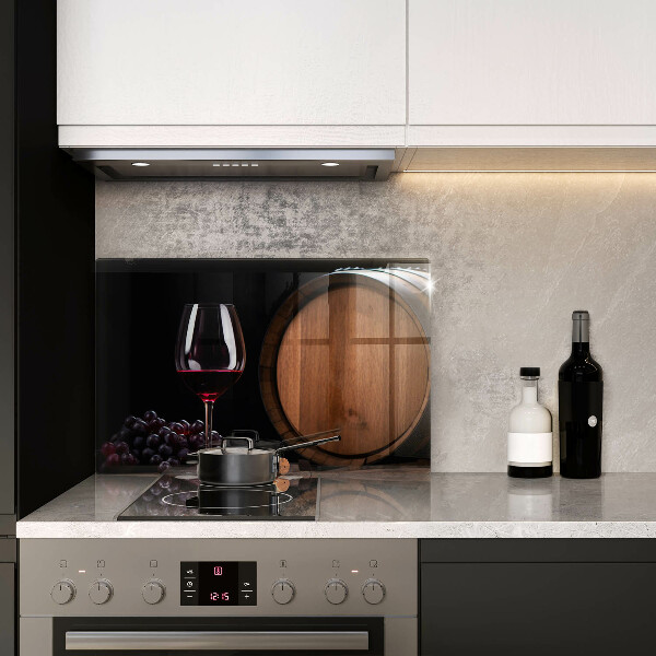 Tagliere in vetro Bicchiere da vino a botte