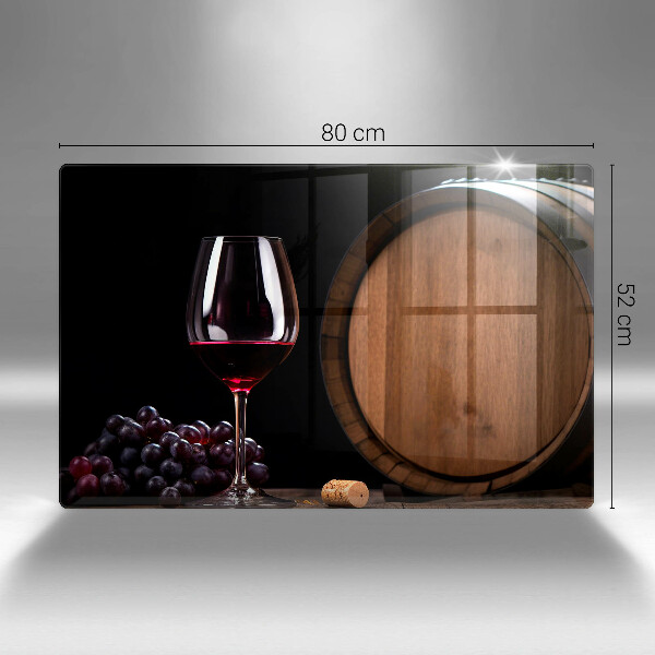 Tagliere in vetro Bicchiere da vino a botte