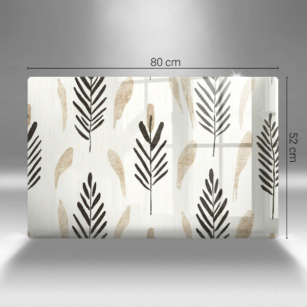 Tagliere in vetro Piante bohémien