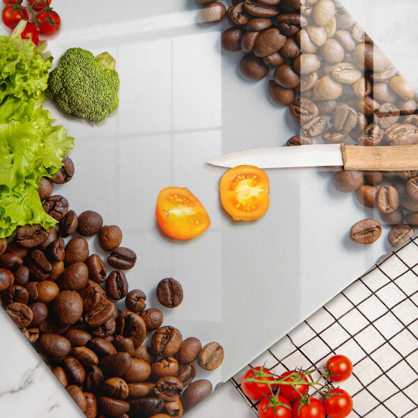 Tagliere in vetro Chicchi di caffè