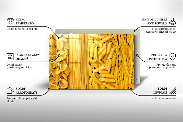 Tagliere in vetro Pasta
