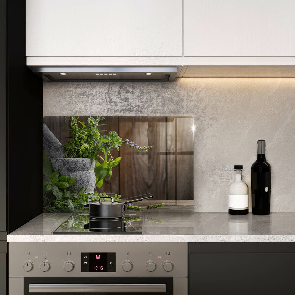 Tagliere in vetro Erbe verdi