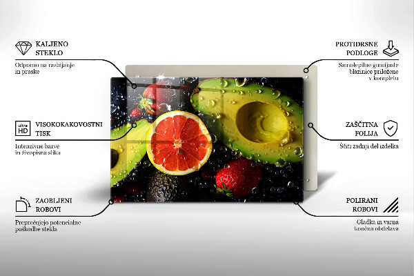 Tagliere in vetro Frutta e verdura