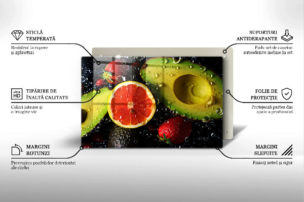 Tagliere in vetro Frutta e verdura