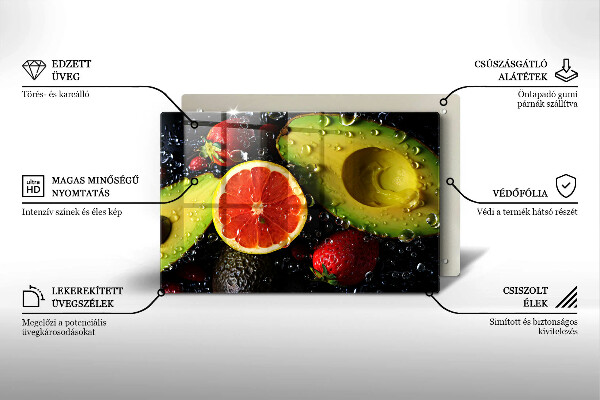 Tagliere in vetro Frutta e verdura