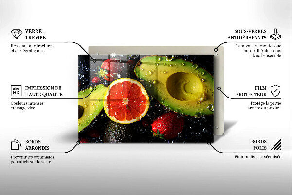 Tagliere in vetro Frutta e verdura